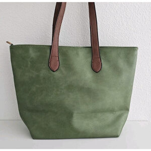 Long & Son London Olive Green Tote Bag - Excellent Pre-owned Condition